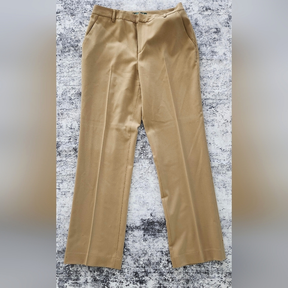 Lauren Ralph Lauren Camel Straight Leg Trousers